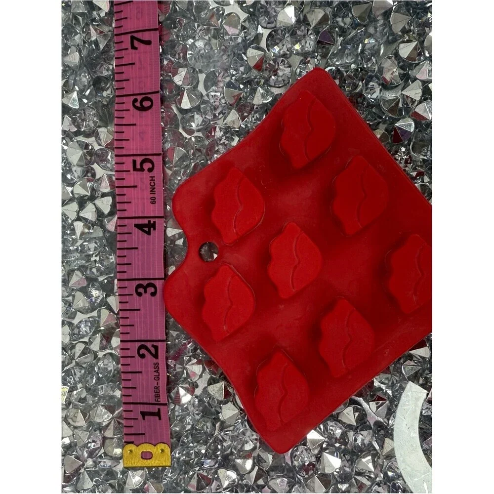 Molds ice Red Lip-Shaped Silicone Mold for ice baking ect
